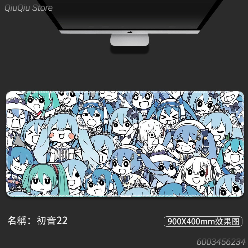 Keyboard Mouse Bundle Gaming - Tappetino per Mouse da Gaming Hatsune