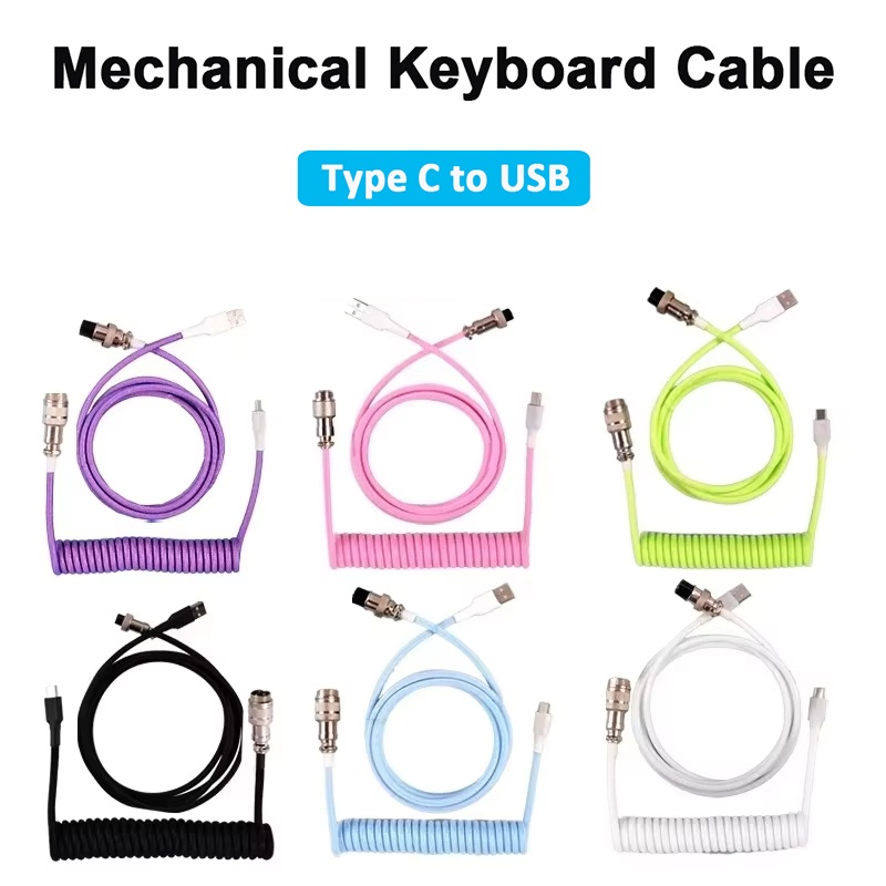 Gaming Keyboard Types - Cavo a spirale per tastiera meccanica,