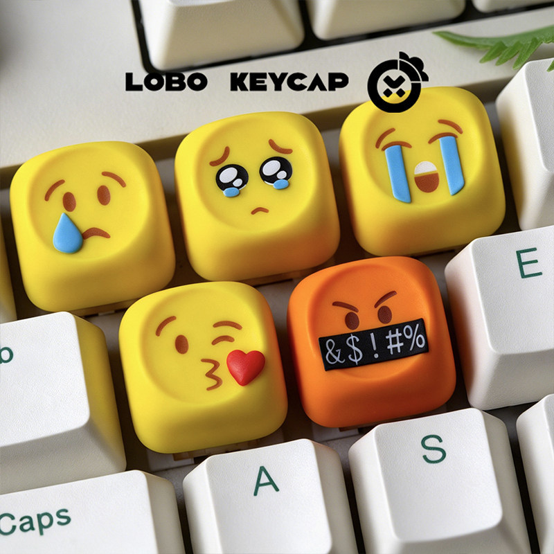 Gaming Keyboard Emoji - Keycaps Emoji Kawaii Personalizzati in Resina,
