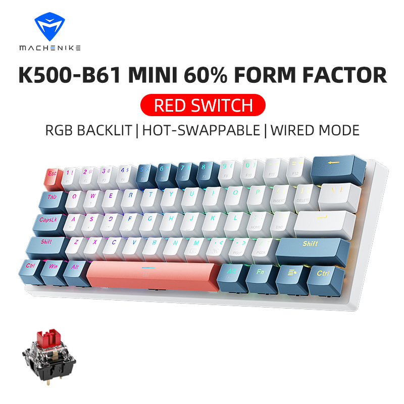 Gaming Keyboard Hot Swappable - K500-B61 Machenike Mini Keybaord meccanico Fattore