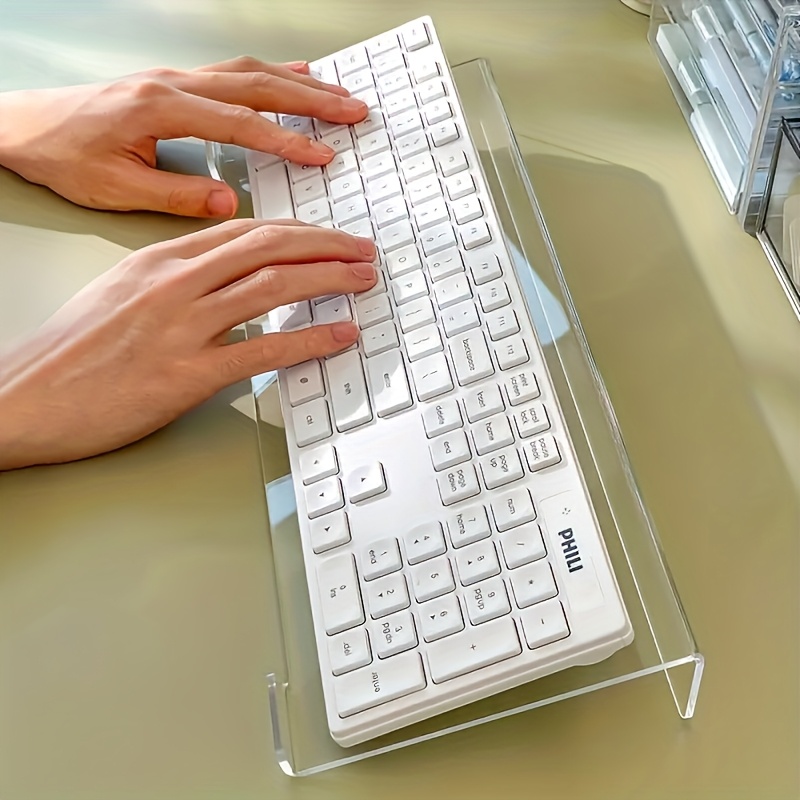 Keyboard Gaming Transparent - Supporto per tastiera in acrilico, organizer