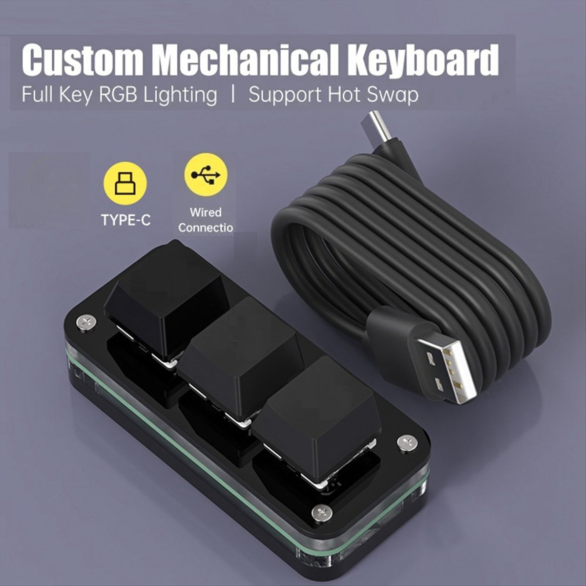 Gaming Keyboard Mini - doyou Mini Tastiera Programmabile a 3