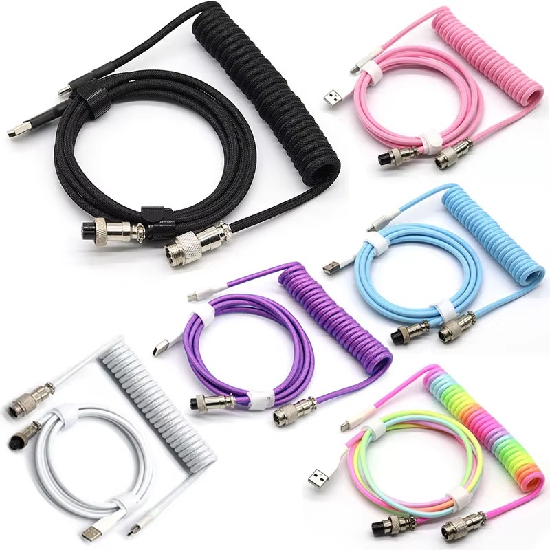 Gaming Keyboard Types - Cavo USB Type-C a spirale per