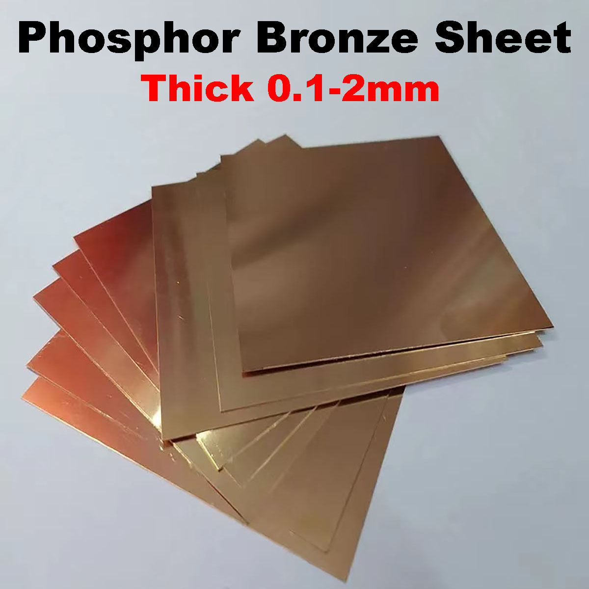 Brass Weight Plate - 1 pz Foglio di Bronzo Fosforoso