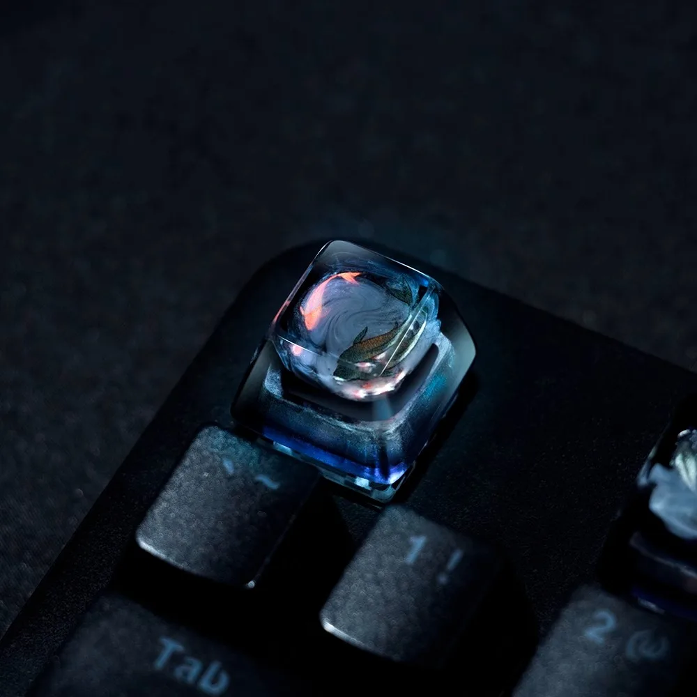 Keyboard Gaming Transparent - Copritasto originale in stile cinese Koi