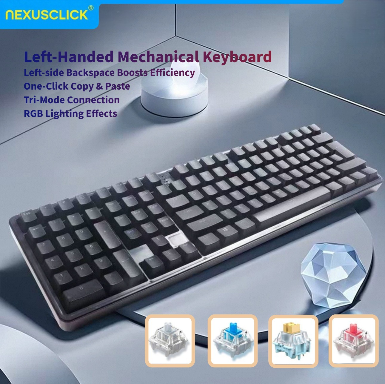 Gaming Keyboard Number Pad - Tastiera Meccanica Ergonomica Usata per Mancini