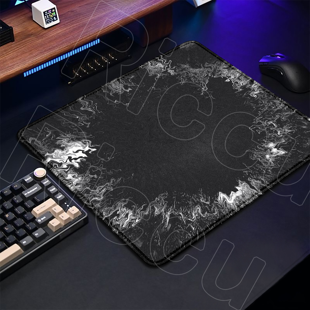 Gaming Keyboard Best - Tappetino da scrivania Cloud Mist, piccolo