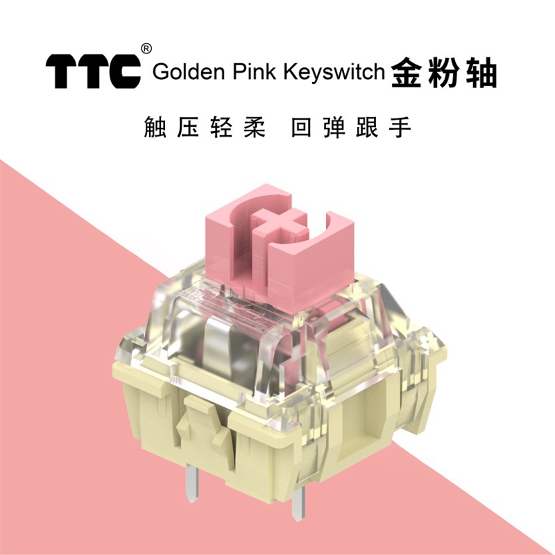 TTC Gold Pink Switch V2 interr - Gaming Keyboard Hot Swappable recensione e prezzo