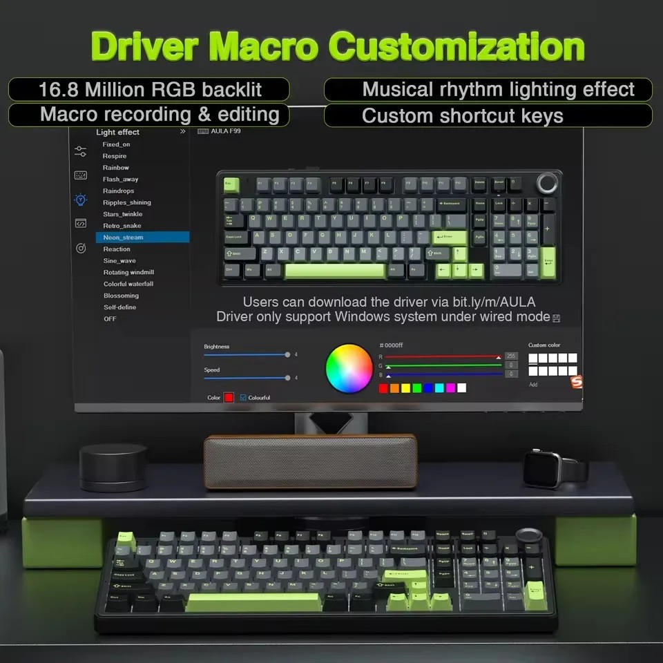 AULA F99PRO Tastiera meccanica - Keyboard Gaming Transparent recensione e prezzo