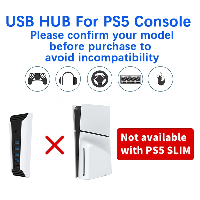 Hub USB 5 in 1 per Console PS5 - Gaming Keyboard Splitter recensione e prezzo