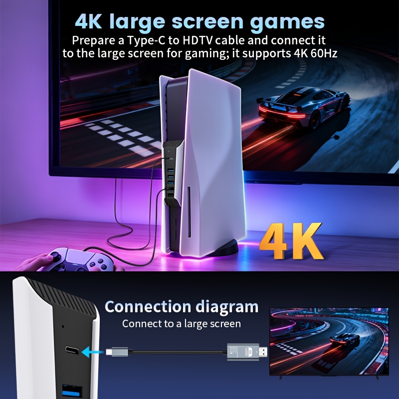 Hub USB 5 in 1 per Console PS5 - Gaming Keyboard Splitter recensione e prezzo