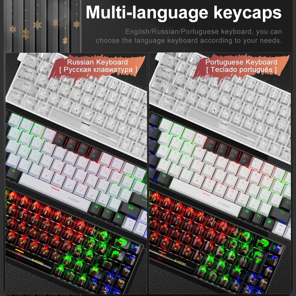 E-YOOSO Z686 USB Mini Slim tas - Gaming Keyboard Mobile recensione e prezzo