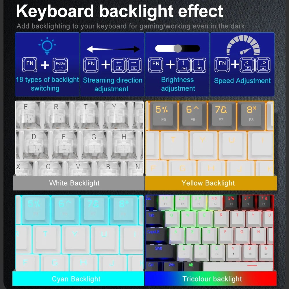 E-YOOSO Z686 USB Mini Slim tas - Gaming Keyboard Mobile recensione e prezzo