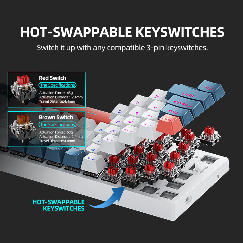 K500-B61 Machenike Mini Keybao - Gaming Keyboard Hot Swappable recensione e prezzo
