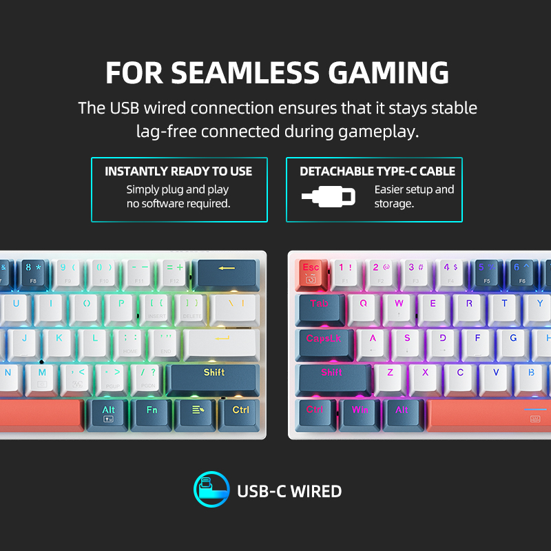 K500-B61 Machenike Mini Keybao - Gaming Keyboard Hot Swappable recensione e prezzo