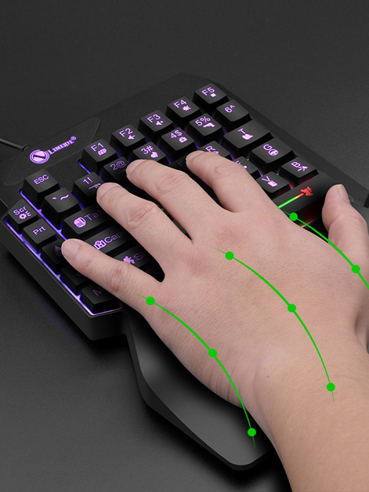 Tastiera meccanica cablata per - Gaming Keyboard 1 Hand recensione e prezzo