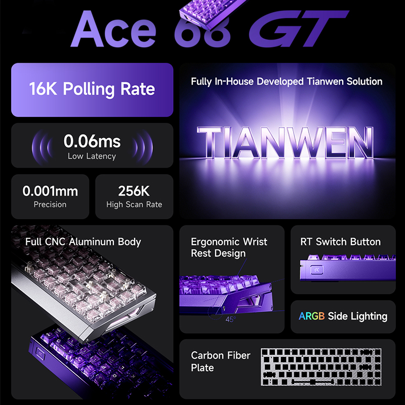 Tastiera da Gaming MCHOSE Ace  - Gaming Keyboard Hot Swappable recensione e prezzo