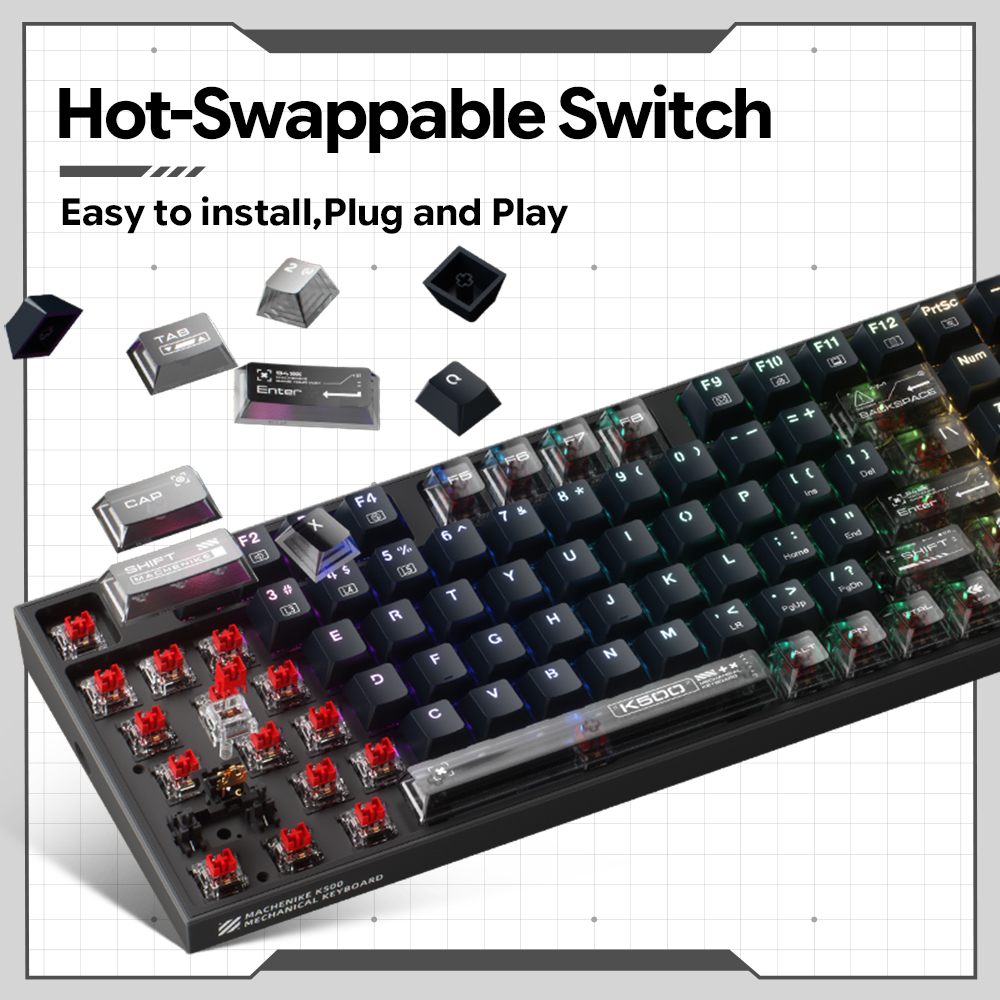 Tastiera Meccanica Cablata Mac - Keyboard Gaming Transparent recensione e prezzo