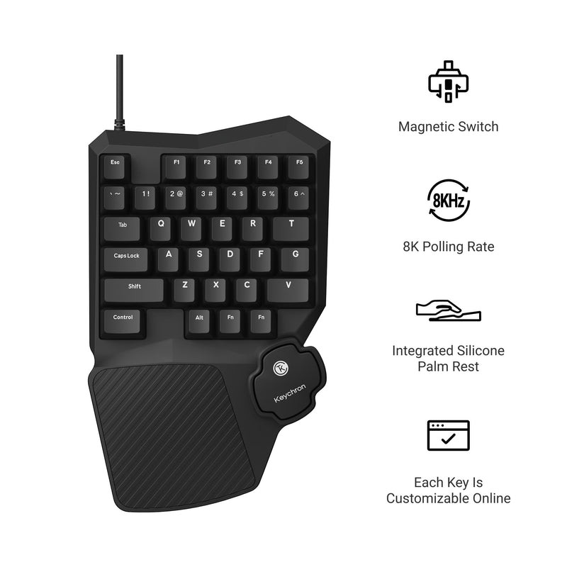 Tastiera da gioco Keychron C0  - Gaming Keyboard 1 Hand recensione e prezzo