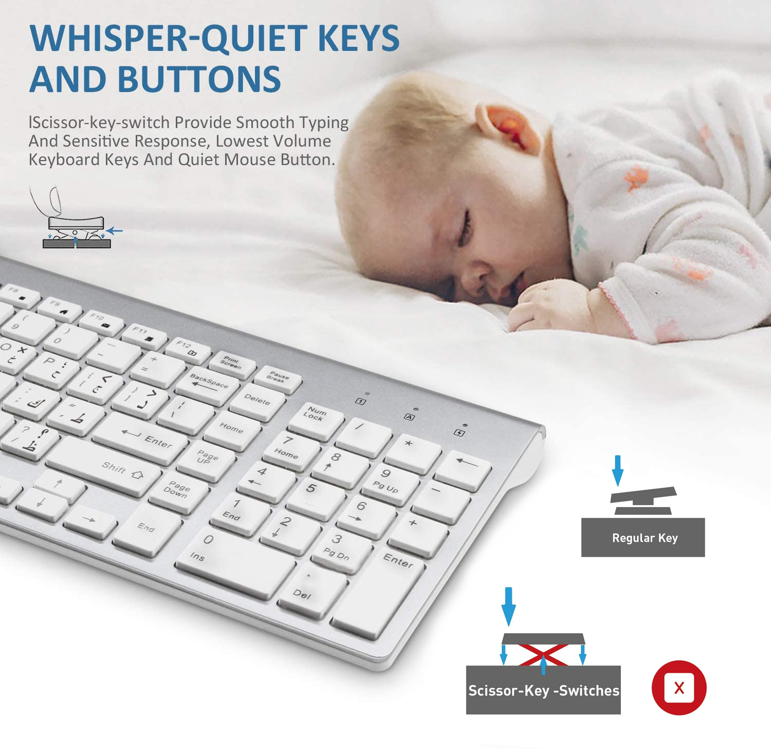Tastiera wireless sottile con  - Gaming Keyboard Mobile recensione e prezzo