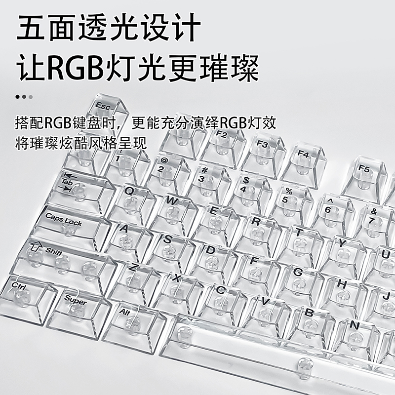 Keycap trasparenti in cristall - Keyboard Gaming Transparent recensione e prezzo