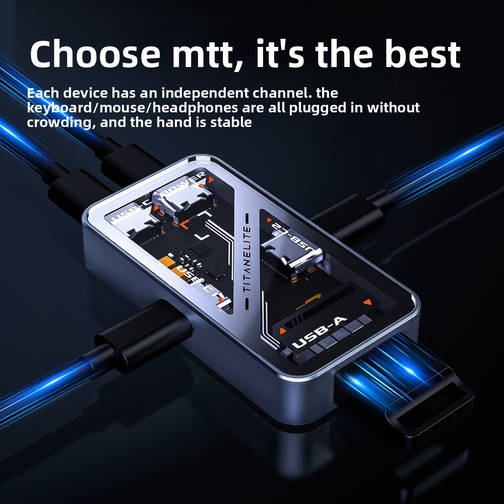HMHUB HUBLite U Hub USB multif - Gaming Keyboard Splitter recensione e prezzo