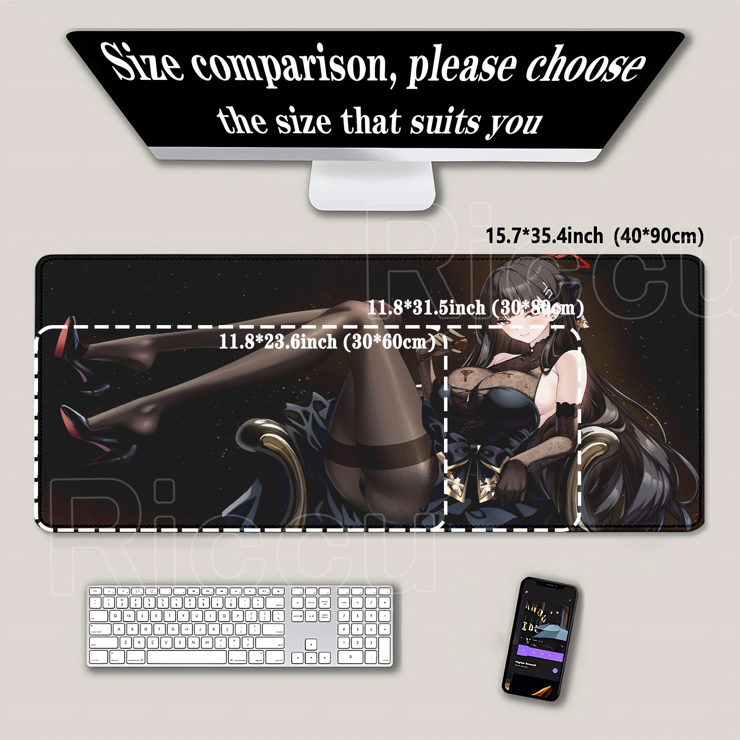 Anime girl Tsukatsuki Rio Blue - Gaming Keyboard Blue recensione e prezzo